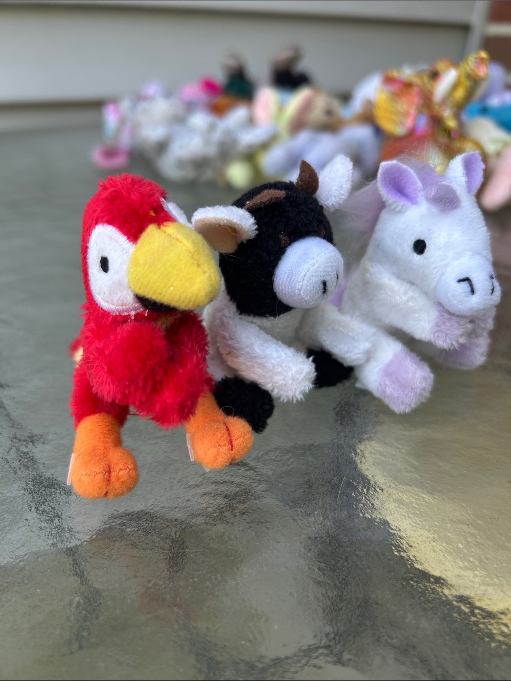 Whimsy Pets Plush Parrot, Cow & Unicorn